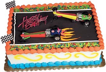 Dragster - Rail Cars Toppers Cake Kit