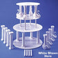 Bush Style Separator Plates : White - *Available Various sizes in 1ct & 12ct*