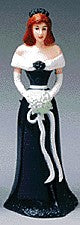 Bridesmaid - Teal Dress - 4-1/2" Tall, 12 Count