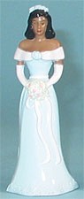 Bridesmaid  -A.A.  Blue Dress - 4-1/2" Tall, 12 Count