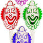 Clown Head Foil Picks - 144 Count