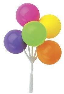 Oasis Supply Cake Decorating Topper Balloons, Neon Multi