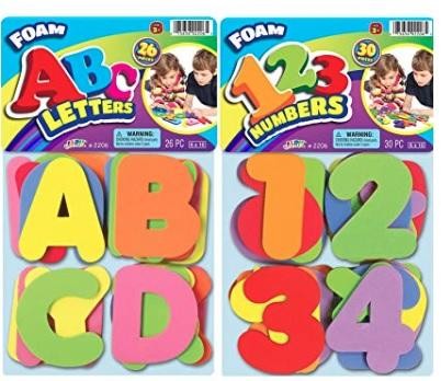 Foam Abc Rice ABC Foam Letters And Numbers
