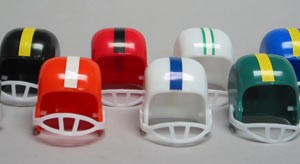 Football Helmets.
