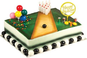 Bowling Birthday Toppers Cake Kit