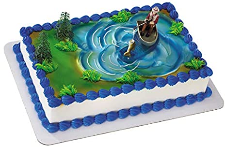 Fishing Birthday Cake Topper 