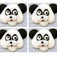 Edible Royal Icing Decorations - 2.25" Panda Face - 4 count