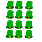 Edible Royal Icing Decorations - Leprechaun Pipe Hats - 12 count