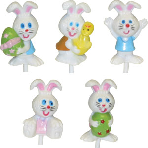 Easter Bunny 3D Happy Picks Asst