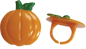 Halloween/Thanksgiving Puffy Pumpkin Rings