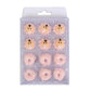 Edible Royal Icing Decorations - Pink Baby Feet & Face - 12 count