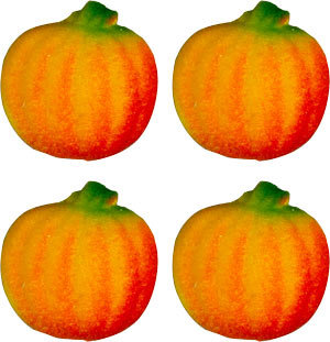 Pumpkins Sugar Pop-Ons 288 pcs