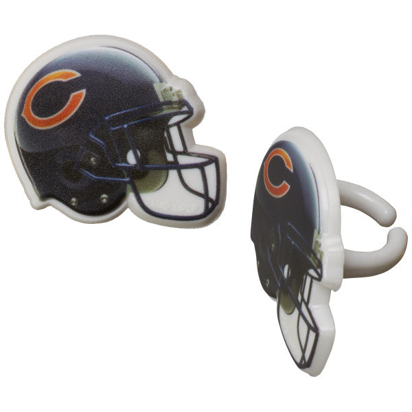 NFL Team Helmet Cupcake Rings - 144 ct