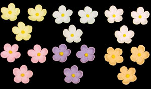 Blossoms- Mini- Pastel Mixed Colors  100 ct