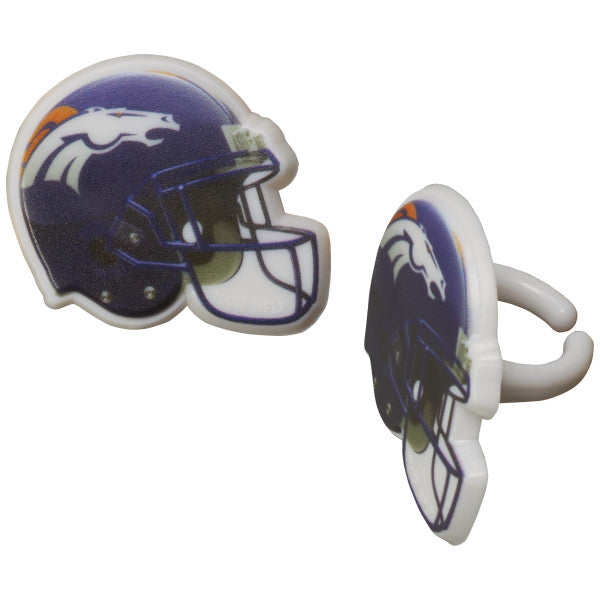 NFL Team Helmet Cupcake Rings - 144 ct