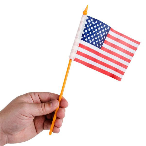 4" x 6" American Flag, 12/pk