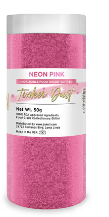Tinker Dust Edible Glitter Refill Jar- Neon Pink