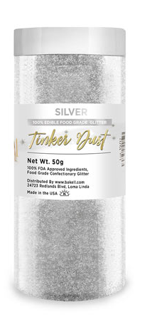 Tinker Dust Edible Glitter Refill Jar- Silver