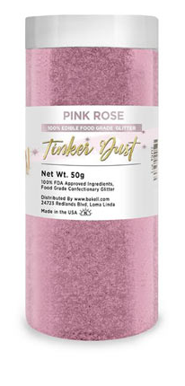 Tinker Dust Edible Glitter Refill Jar- Soft Pink