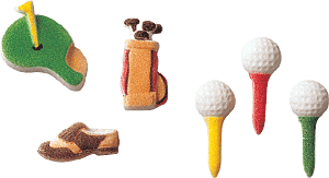 Golf Assortment Molded Sugars
