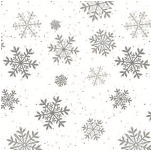 40" x 100' Let it Snow Cellophane