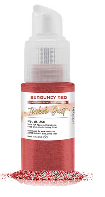 Tinker Dust Edible Glitter Spray Pump Bottle- Burgundy