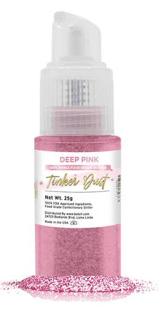 Tinker Dust Edible Glitter Spray Pump Bottle- Deep Pink