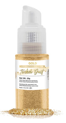 Tinker Dust Edible Glitter Spray Pump Bottle- Gold