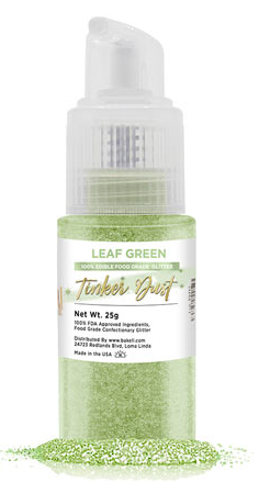 Tinker Dust Edible Glitter Spray Pump Bottle- Leaf Green