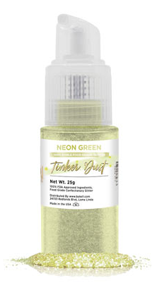 Tinker Dust Edible Glitter Spray Pump Bottle- Neon Green