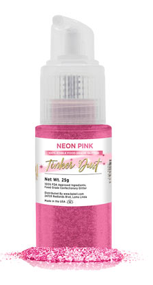 Tinker Dust Edible Glitter Spray Pump Bottle- Neon Pink