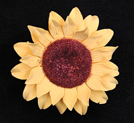 Sunflower Single (Gumpaste) - Large -  6ct