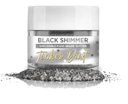 Tinker Dust Edible Glitter- 5 grams - Black