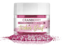 Tinker Dust Edible Glitter- 5 grams - Cranberry
