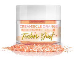 Tinker Dust Edible Glitter- 5 grams - Creamsicle Orange