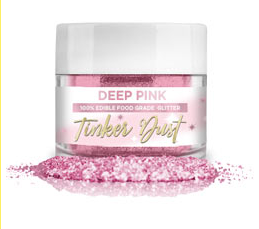 Tinker Dust Edible Glitter- 5 grams - Deep Pink