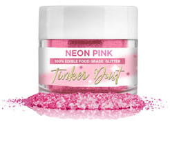 Tinker Dust Edible Glitter- 5 grams - Neon Pink