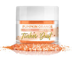 Tinker Dust Edible Glitter- 5 grams - Pumpkin Orange