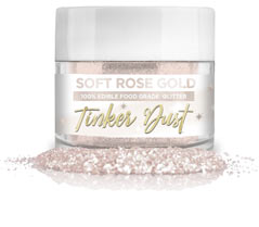 Tinker Dust Edible Glitter- 5 grams - Soft Rose Gold