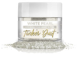 Tinker Dust Edible Glitter- 5 grams - White Pearl