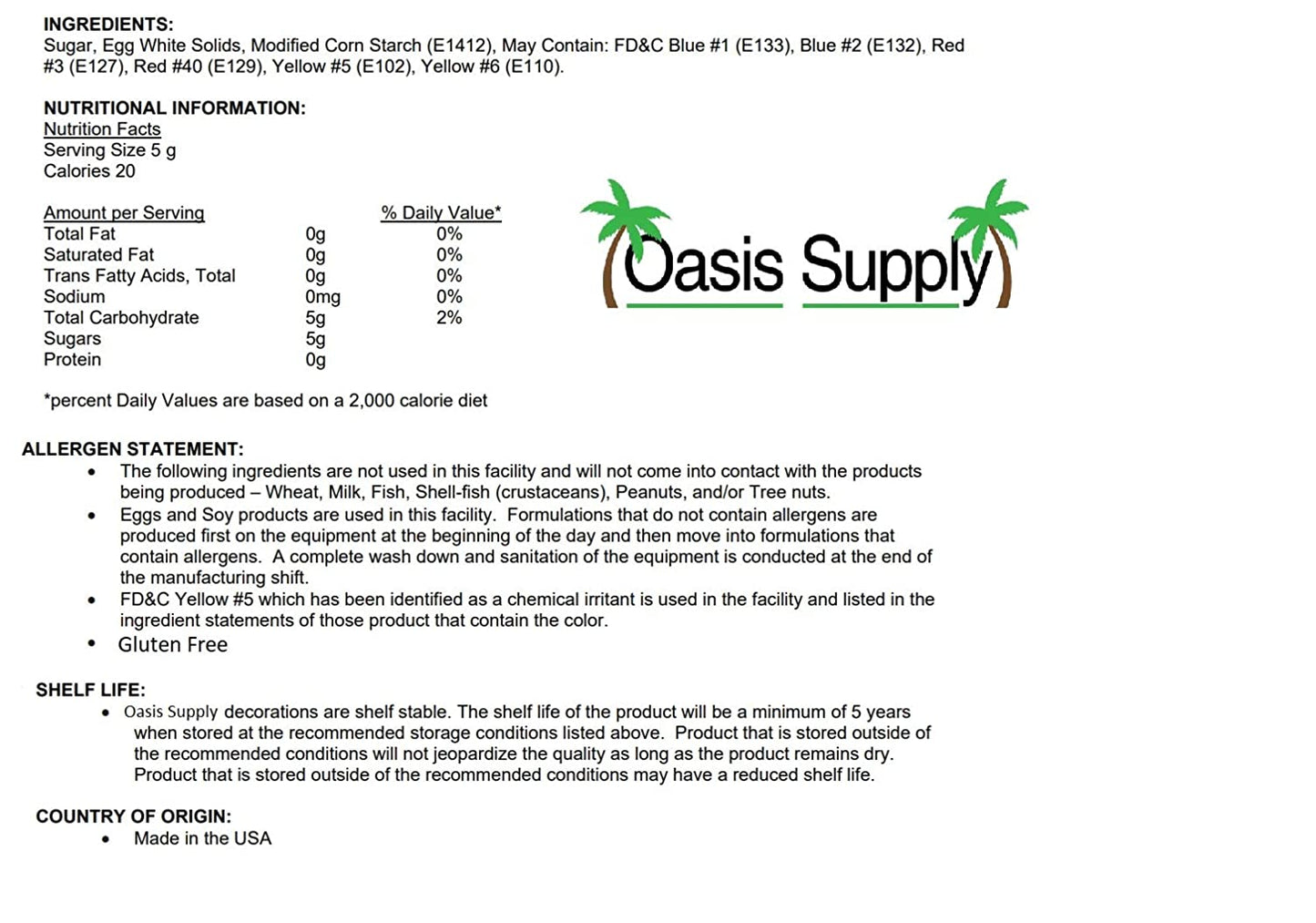 Oasis Supply Edible Sugar Shapes - Bees