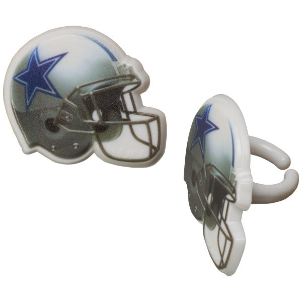 NFL Team Helmet Cupcake Rings - 144 ct