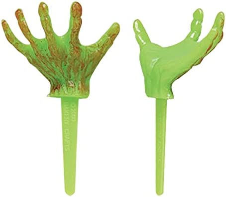 Halloween Monster Hand Cupcake Picks - 12ct