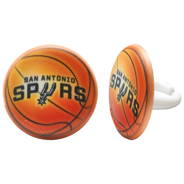 NBA Team Basketball Cupcake Rings - 144 ct