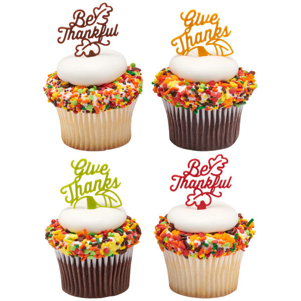 Be Thankful Cupcake Picks