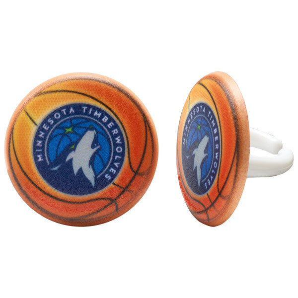 NBA Team Basketball Cupcake Rings - 144 ct